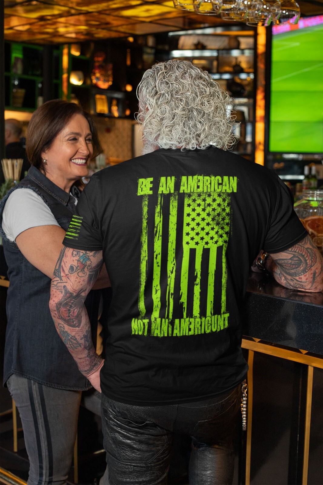 XL. Rebellion Ind. "Be an AMERICAN not an AMERIC*NT" American support, Patriot. gallery