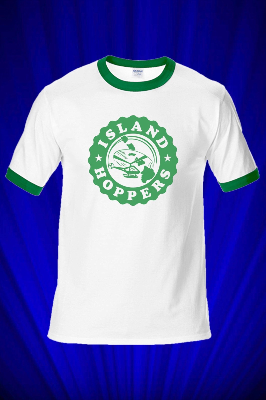 TC's Island Hopper's HAWAII Vintage RINGER Tee T-SHIRT Magnum P.I. FREE S&H USA gallery