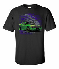 Johny Rockstar Dodge Challenger 2011 Sports Cars Automobiles T Shirt TDC-224