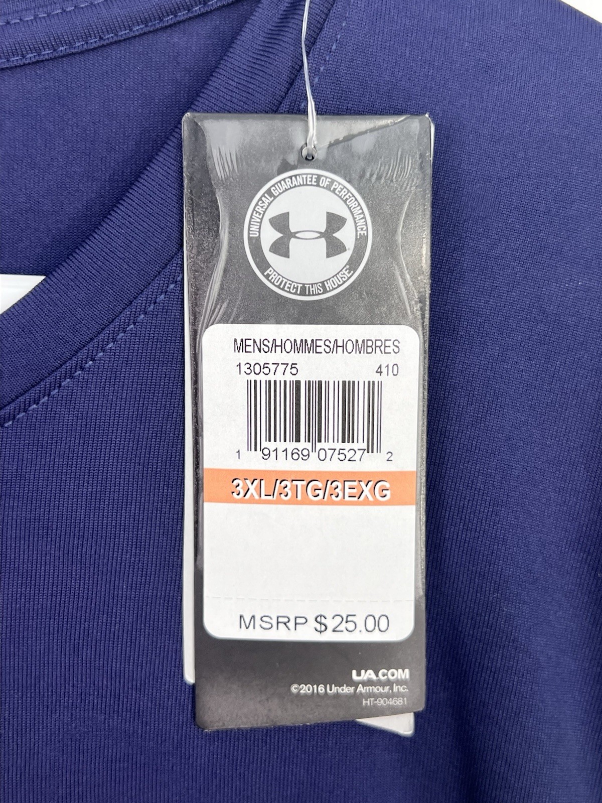 New Men UNDER ARMOUR Locker Tee Blue Short Sleeve Shirt Sz 3XL Faith Basketball gallery