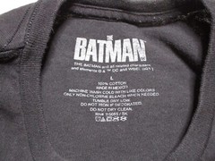 Batman Shirt Mens Large Black DC Comics Movie