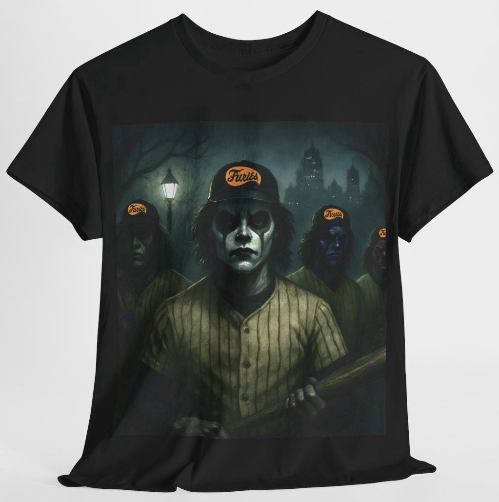Baseball Furies T Shirt – The Warriors Graphic Art Gang Tee – New
