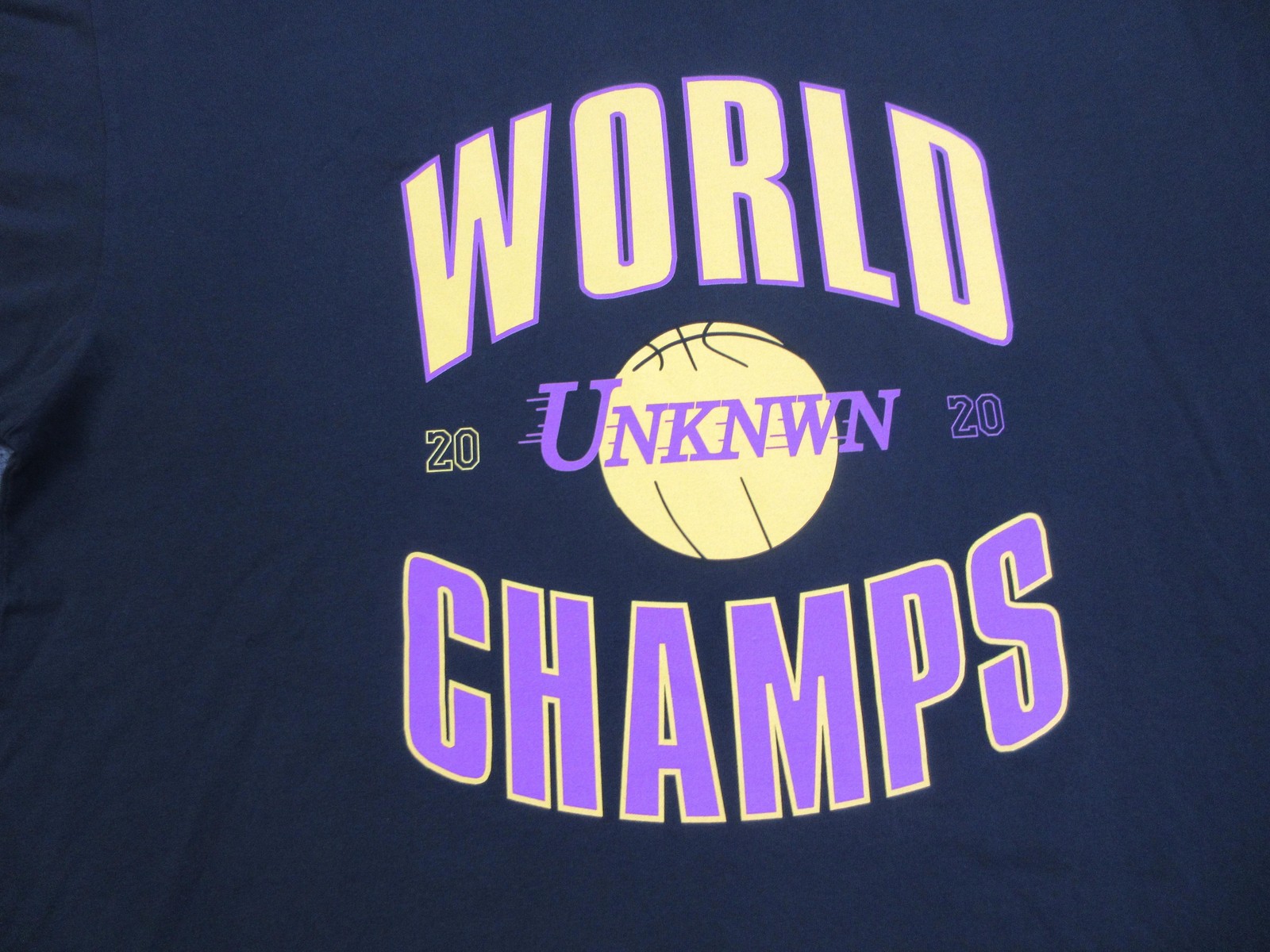 UNKNWN Shirt Mens 2XL Black World Champs Basketball Graphic Tee Made In USA gallery
