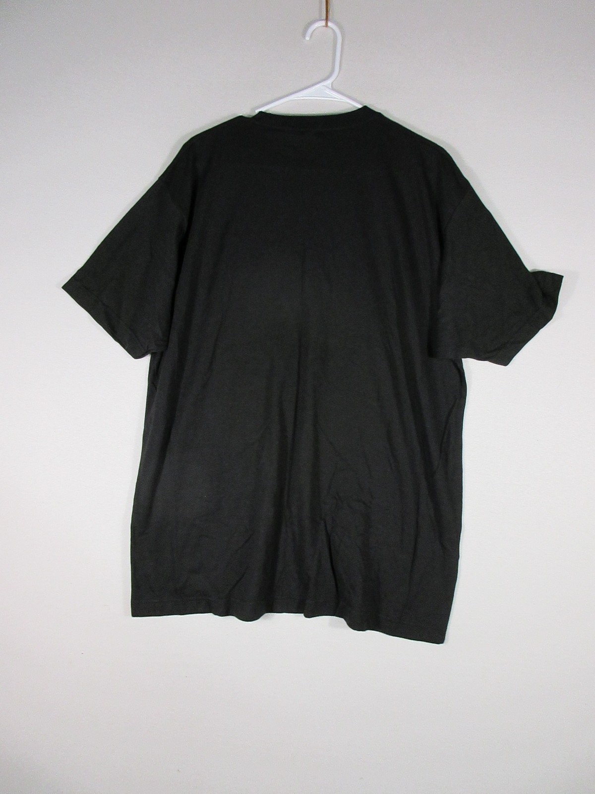 Tultex Mens Pull-On Graphic T-Shirt Crew Neck Short Sleeve Size XL Black gallery