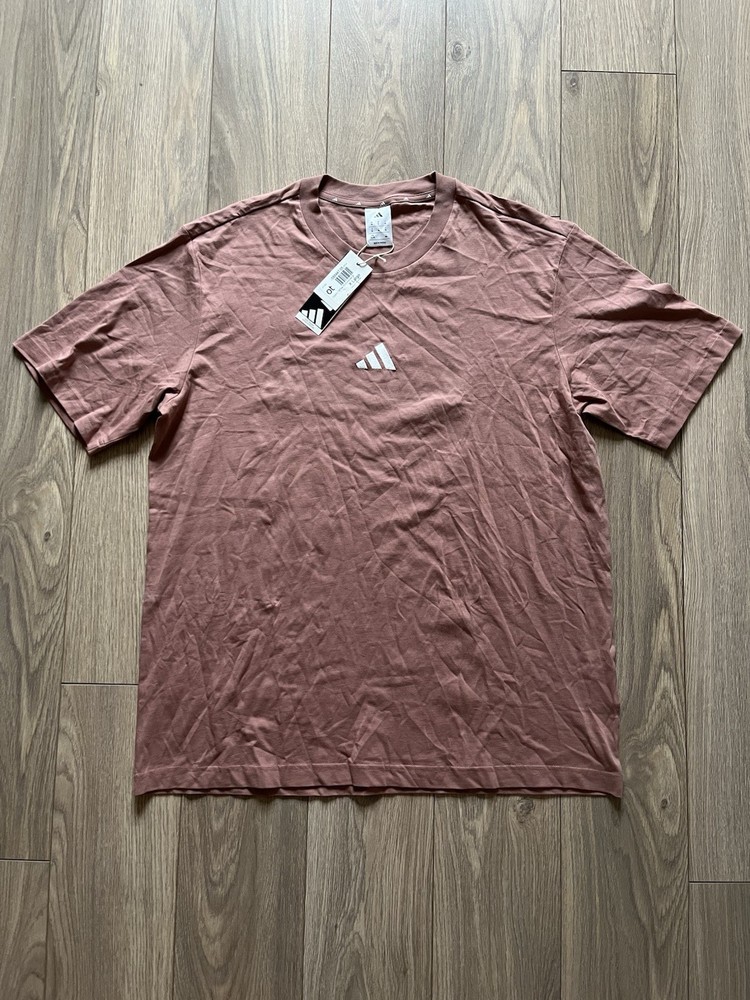 Adidas Graphic Logo Cotton Regular Fit T-Shirt Mens XL Warm Clay £20 RRP BNWT