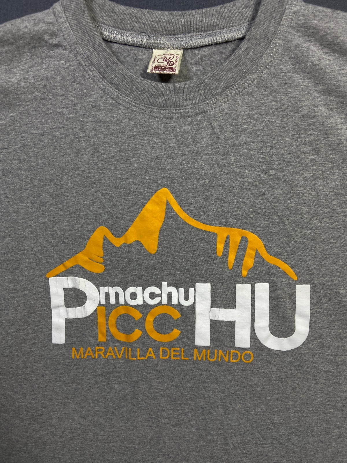 Marca Machu Picchu Maravilla Del Mundo Peru Peruvian Patriotic Men’s T-Shirt M
