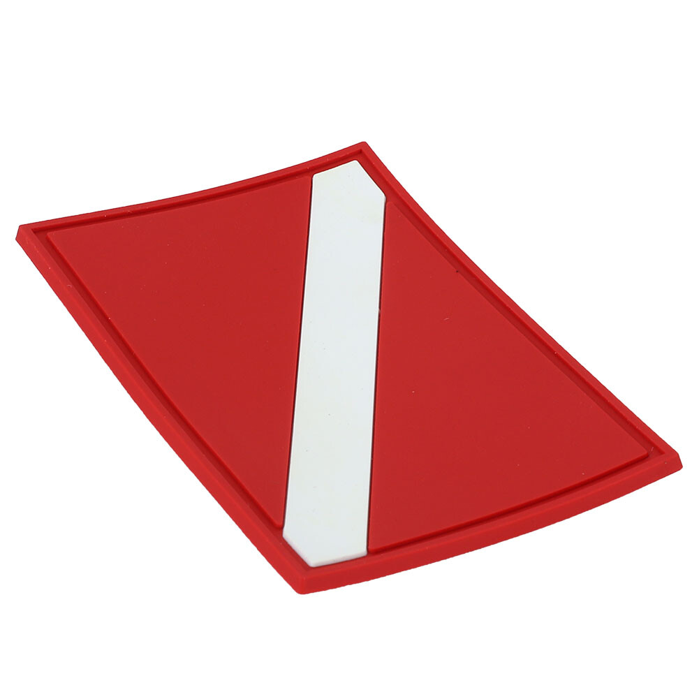 Outdoor PVC Scuba Diving Flag Patch Diver Down Backpack Badge Replacement LJ