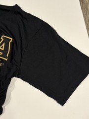 Alpha Phi Alpha Short Sleeve Black Shirt w/ 4″ Greek Twill Letters sz XL NEW