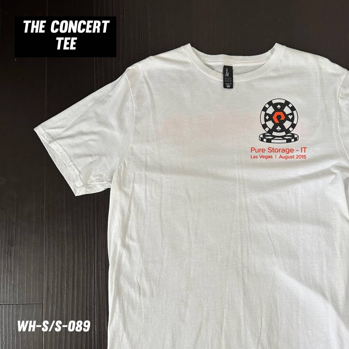 Pure Storage IT Company T shirt Size L Vintage White Orange