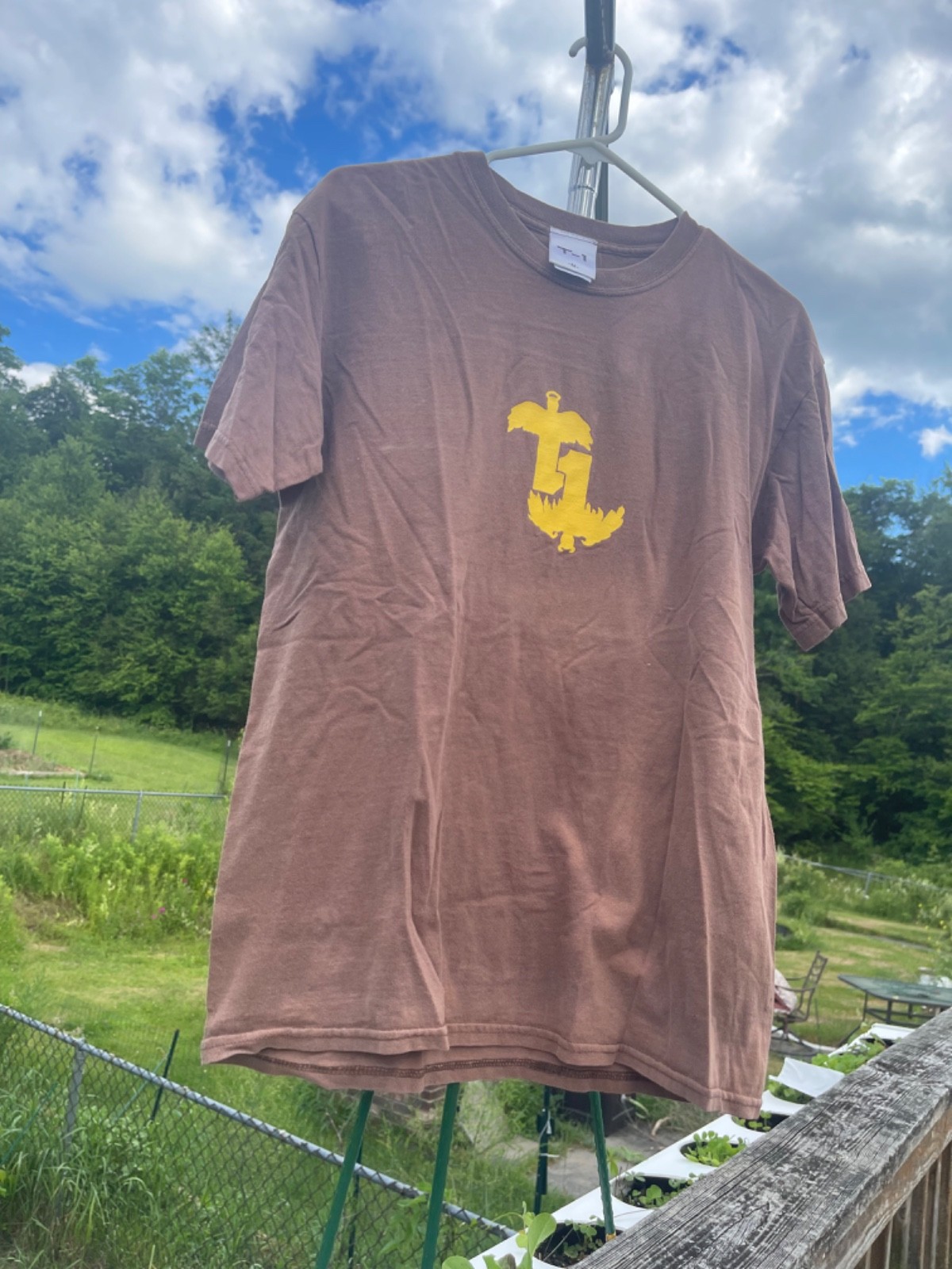 Terrible One bmx T-shirt medium tan Angel wings as above so below classic! gallery