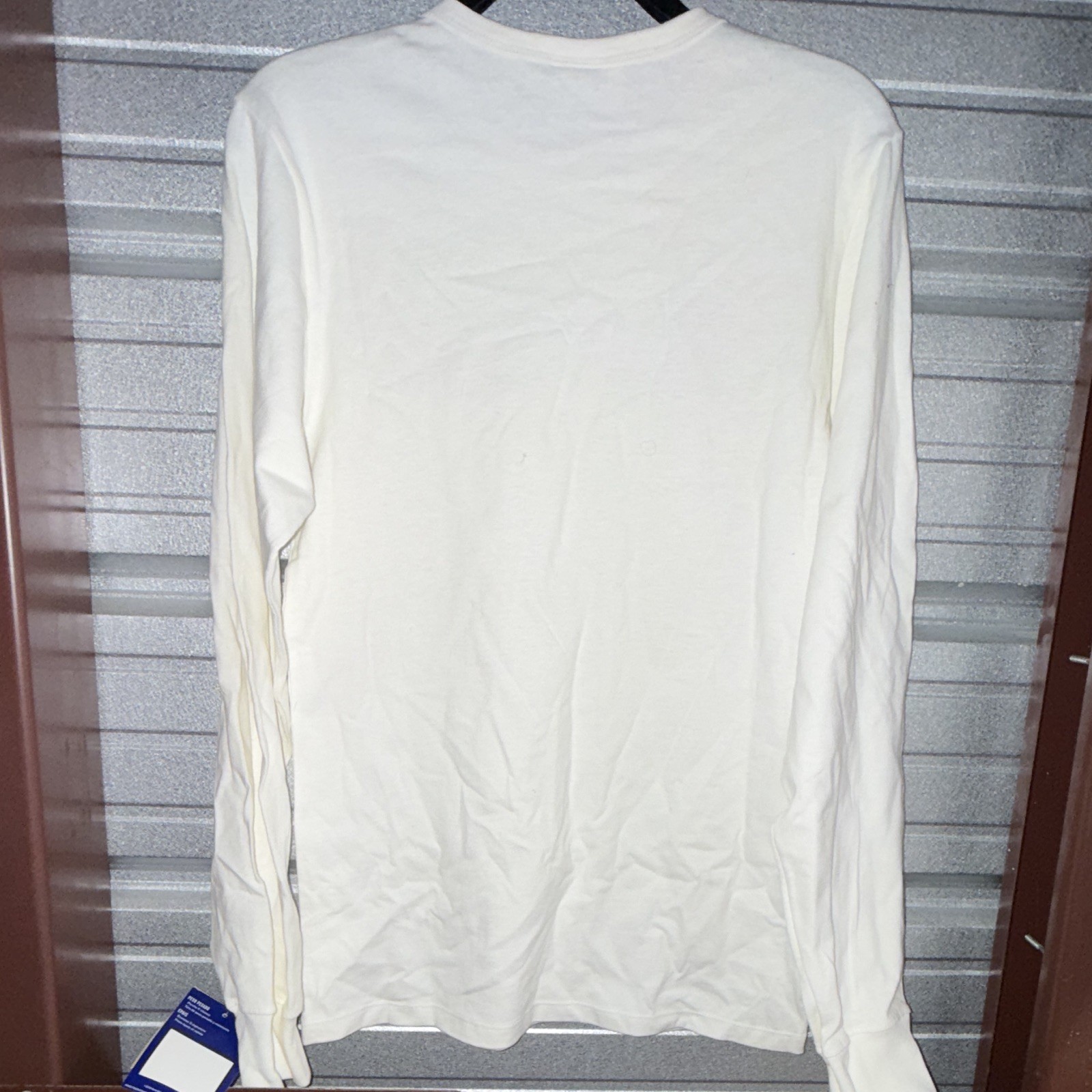 Champion Heritage Men's White Cotton Jersey Logo Long Sleeve Crew Neck Tee S gallery