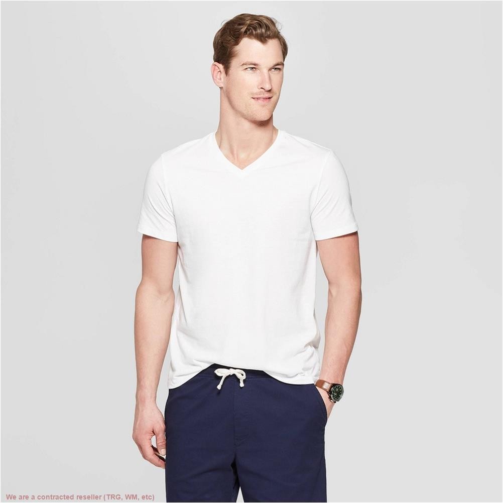 Men's Every Wear V-Neck T-Shirt Goodfellow & Co White L *SEE DEAL!!!* gallery