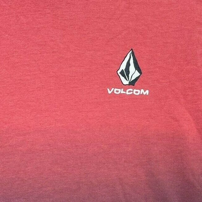 Volcom Tag Spark Red Fade To Black Modern Fit Shirt Boys Large gallery