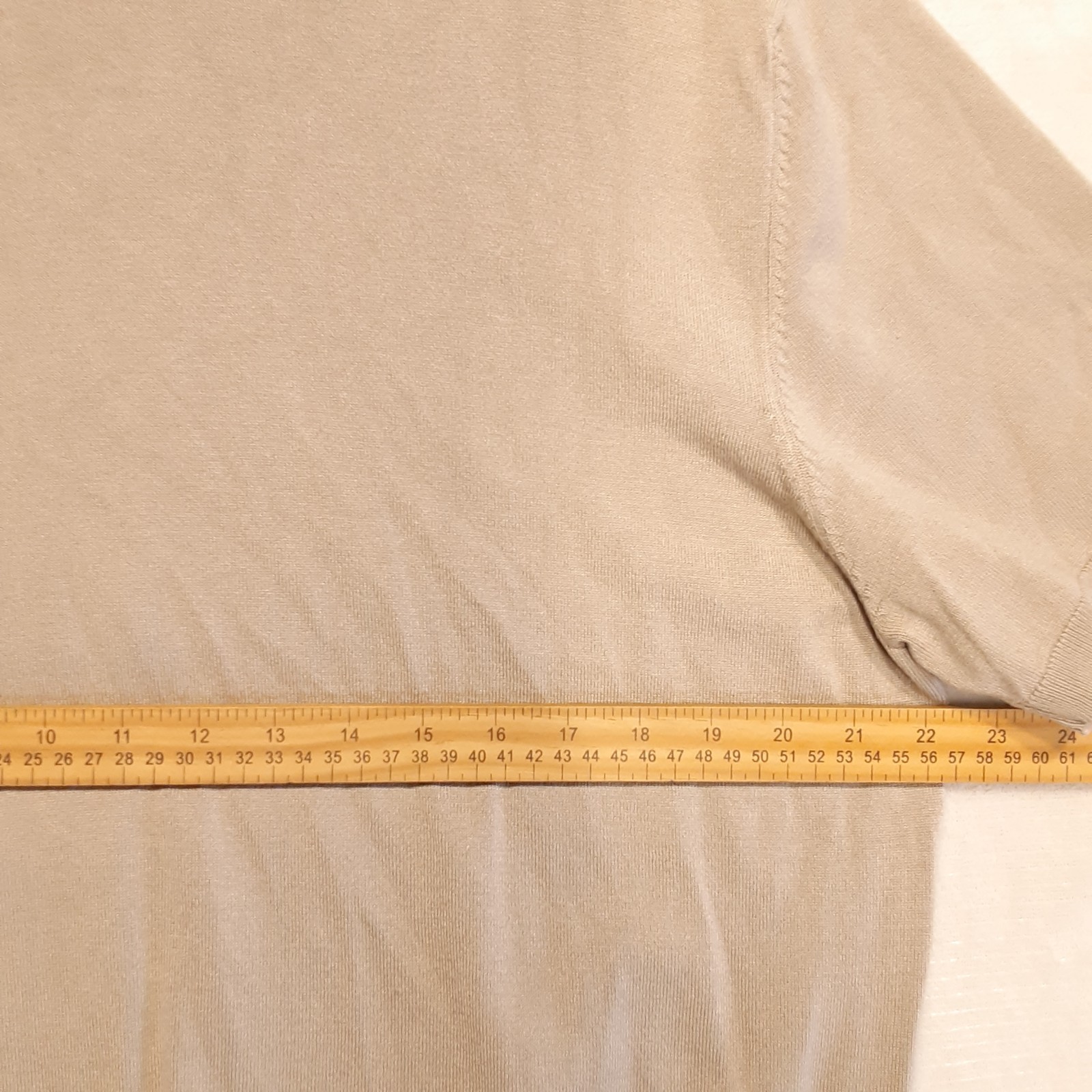 Porter & Ash Mens Viscose Nylon Blend T-Shirt XL Tan Beige Crew gallery