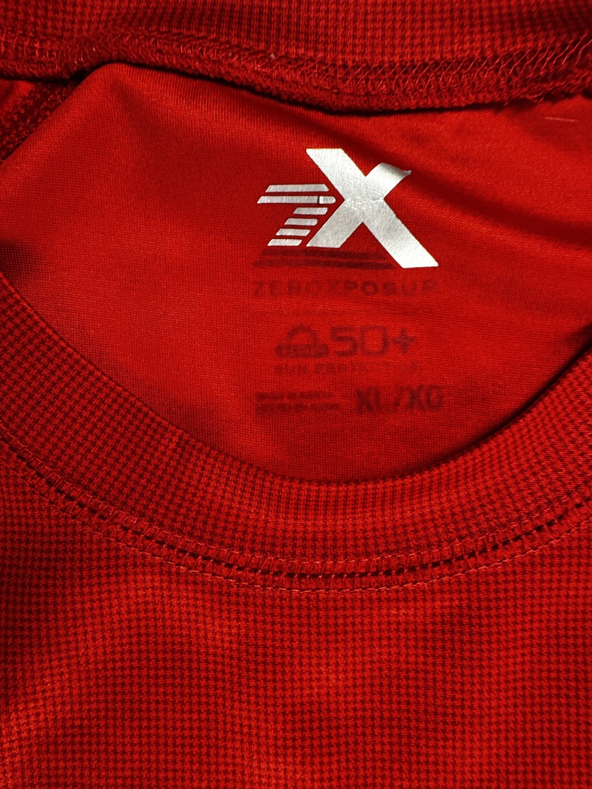 Zeroxposur Sun Protection Short Sleeve Crew Neck T Shirt Men's XL Red UPF 50+ gallery