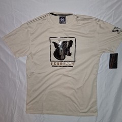 NWT CR‑24 Chrome Edge Textured Doberman Graphic Tee Beige Men’s 2XL