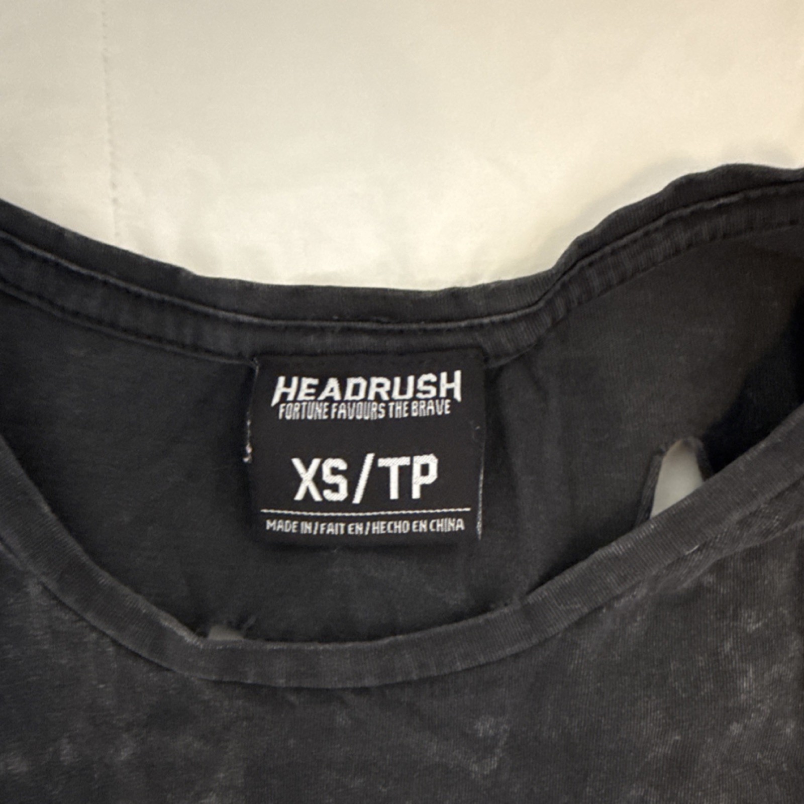 Headrush Men's XS Sleeveless Crew Neck Cotton Graphic Print T-Shirt Black gallery