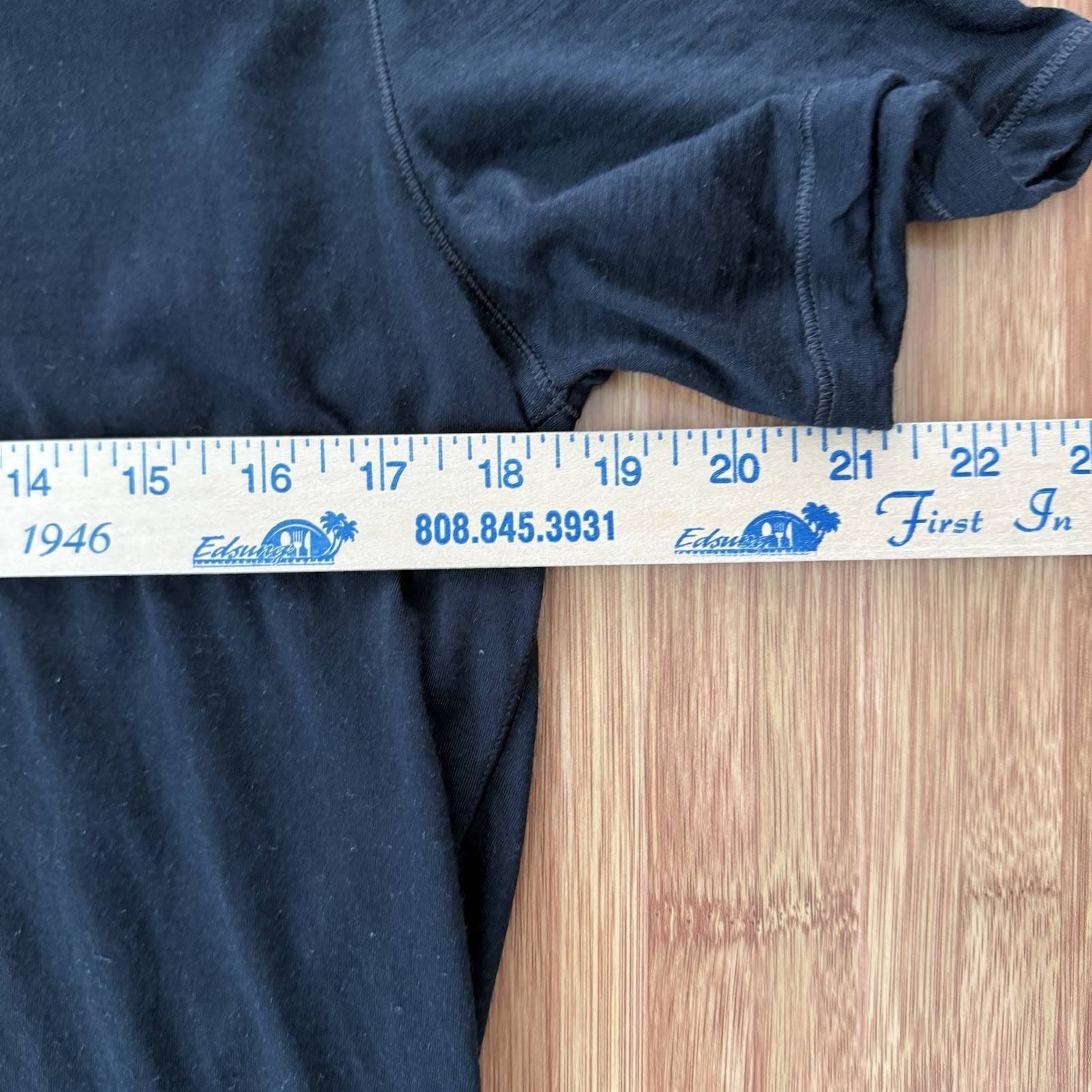 Proof 72-Hour Merino Wool Blend T Shirt Men Medium Black Huckberry Casual SS gallery