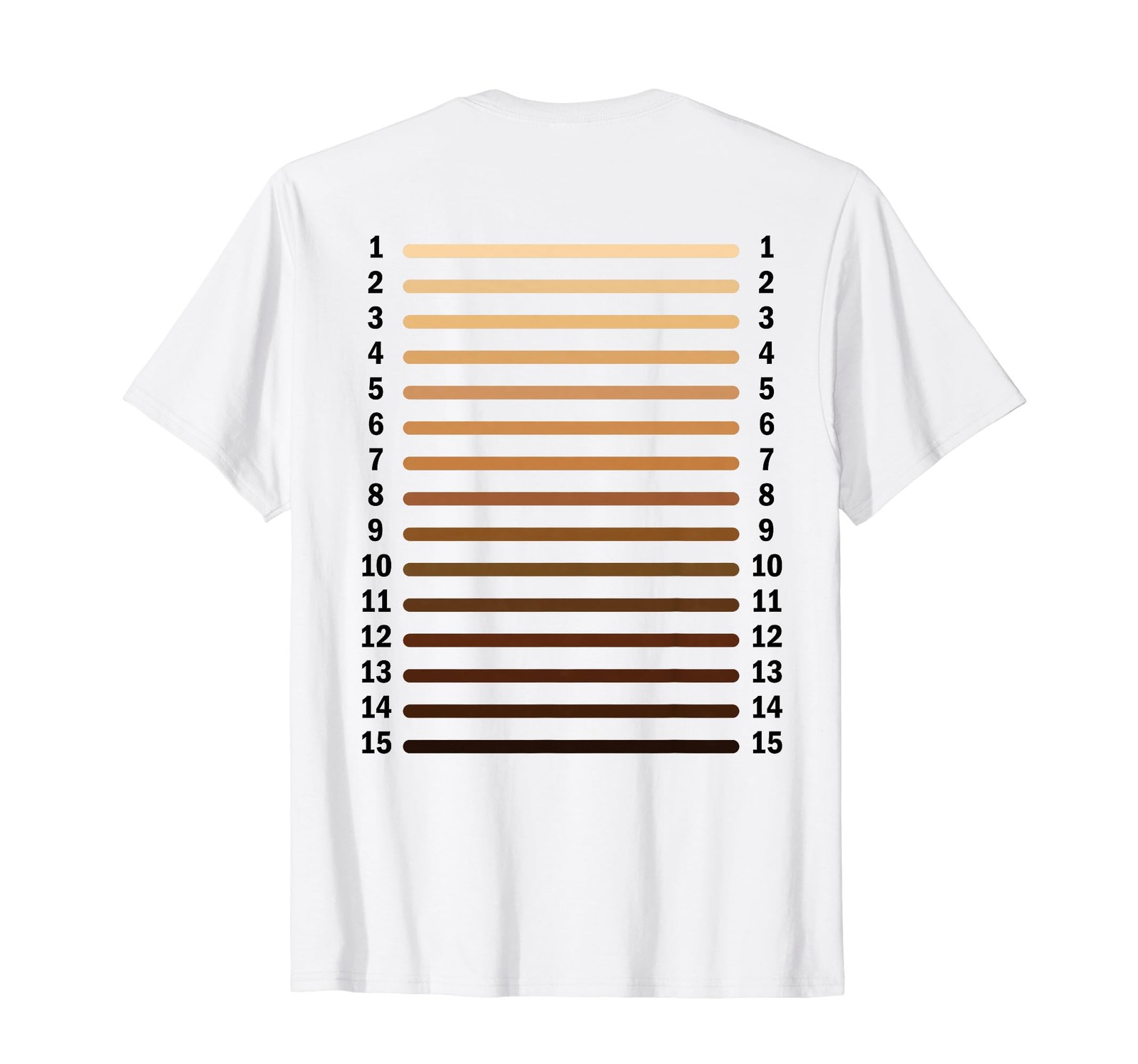 Hair Length Check Measurement Track Hair Growth Backprint T-Shirt gallery