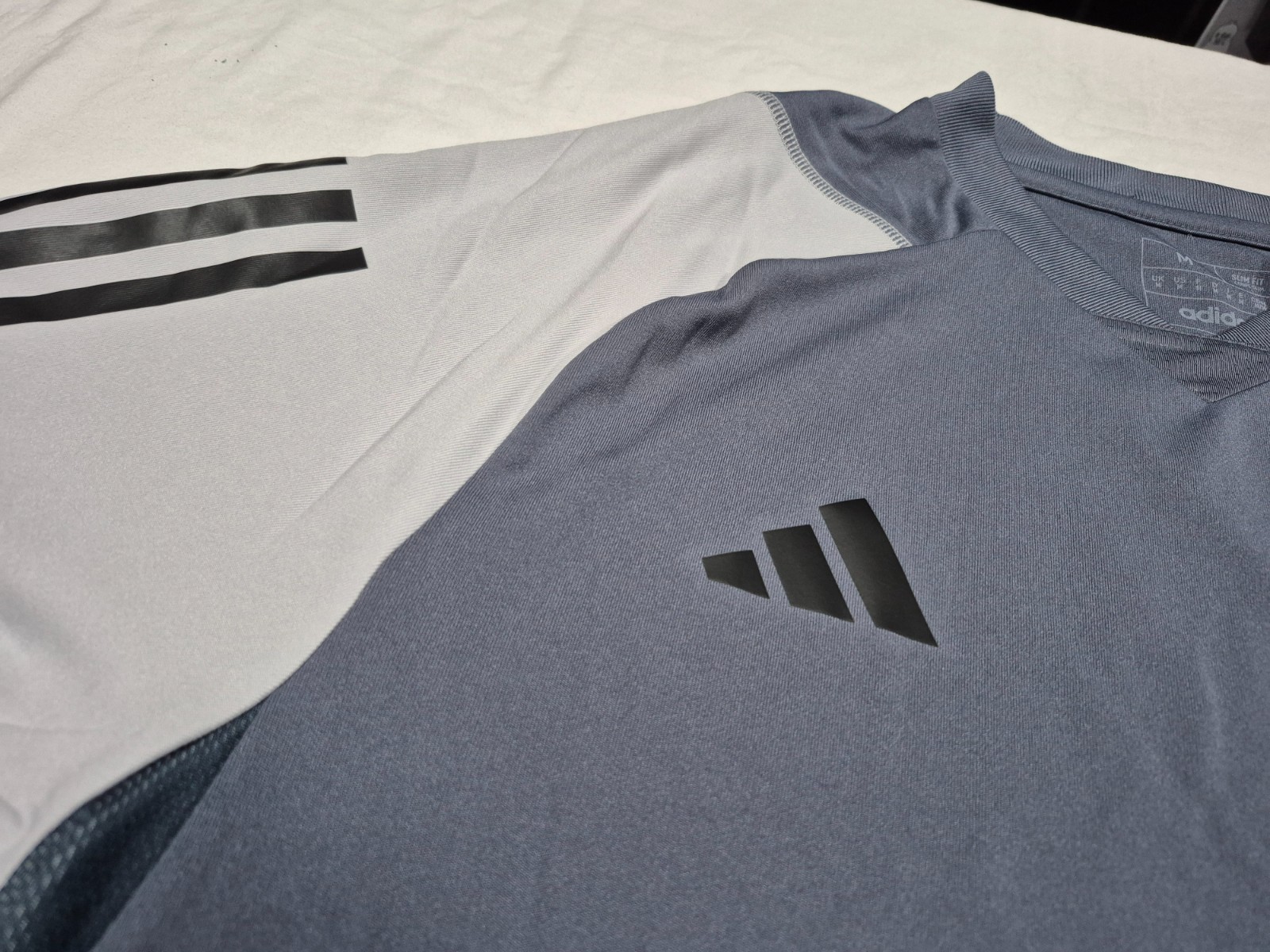 Adidas Mens Tiro 23 Competition Soccer Training Jersey Grey Shirt HP1906 SL gallery