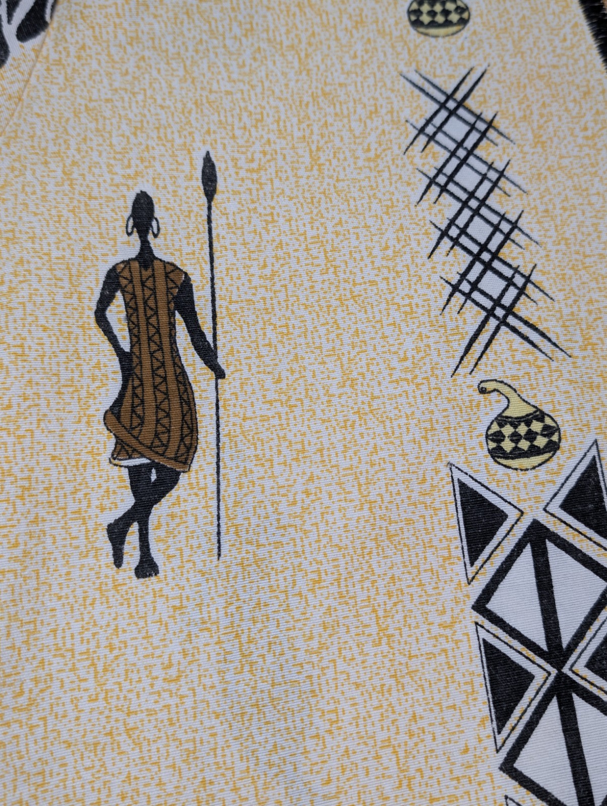 Shirt Pullover L Broadcloth SS Dashiki Aztec Aborigine Pockets gallery