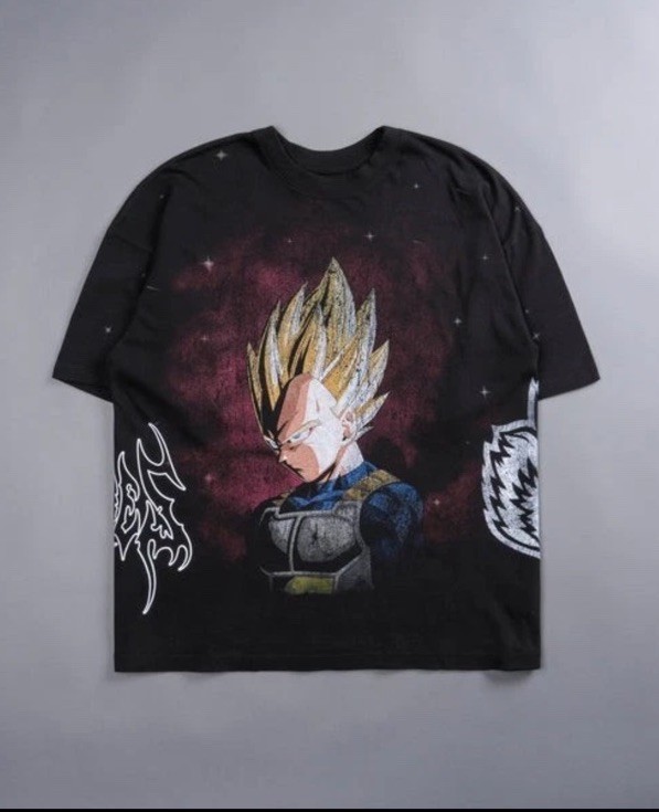 Darc Sport Dragon Ball Z VEGETA Energy Oversized T-Shirt SIZE XL (NEW SEALED) gallery