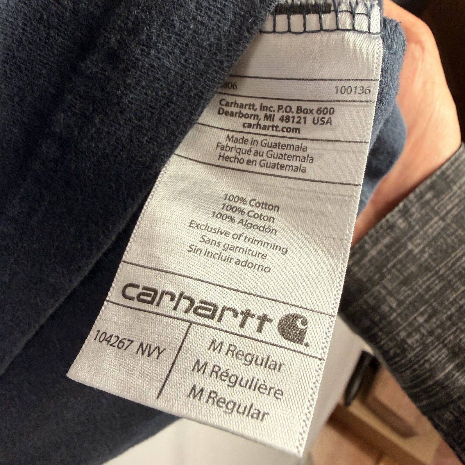 Carhartt T-Shirt Men's M Relaxed Fit Blue Short Sleeve Tee 100% Cotton gallery