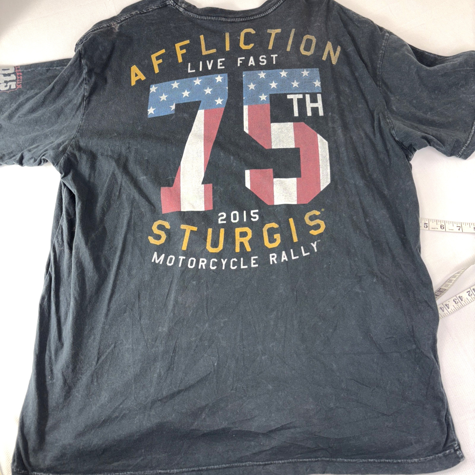 Affliction Sturgis 75th Annual 2015 Black Hills Motorcycle Rally Mens Shirt 2XL gallery