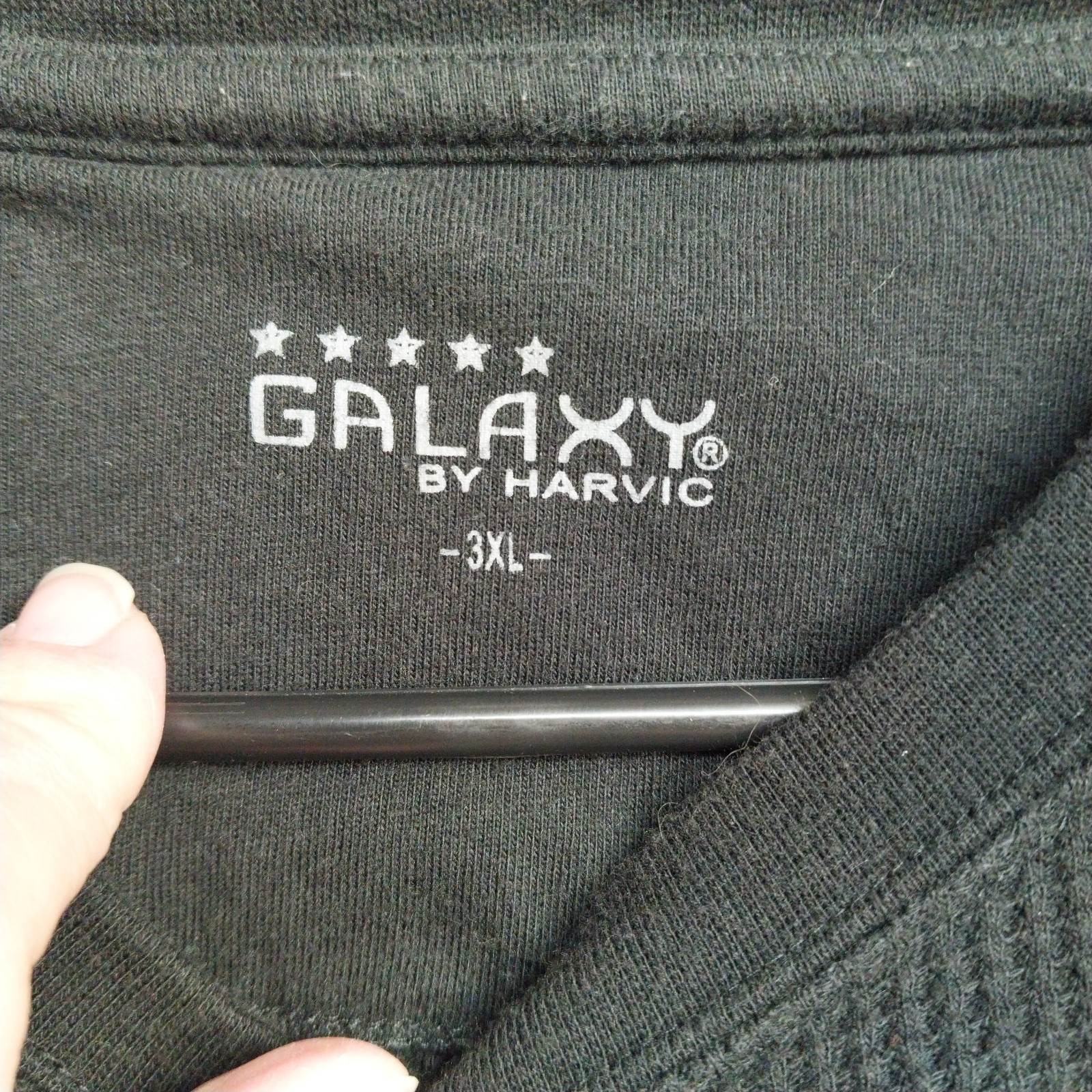 Galaxy Men's Sz 3XL Long Sleeve Thermal Shirt Black Machine Washable Cold gallery