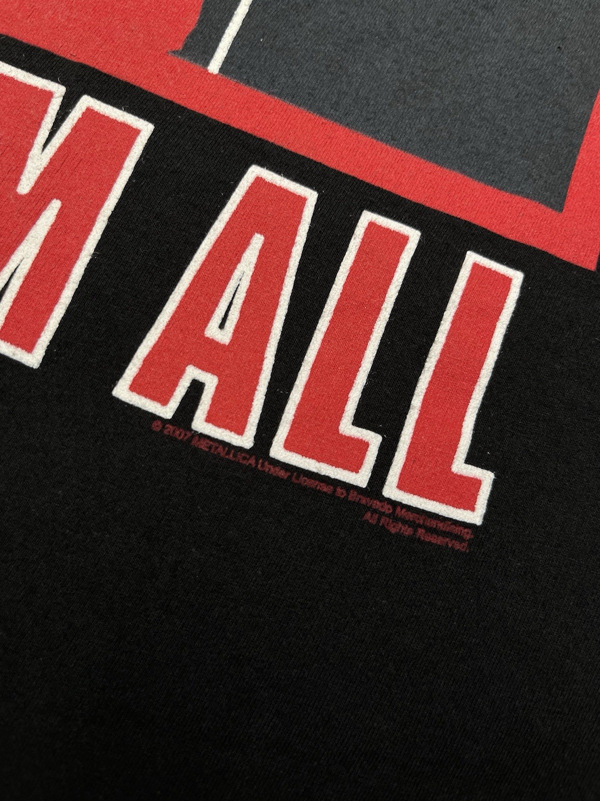 Vintage 2007 Metallica Kill ‘Em All Tour Shirt Size M Rock Band Y2K Double Side gallery