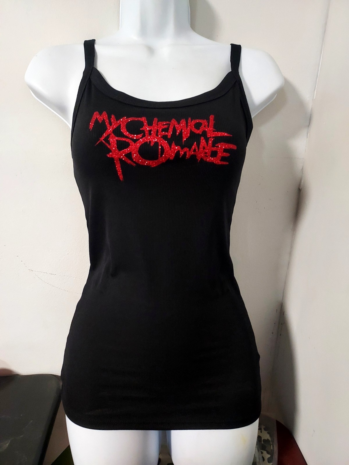 My chemical romance tank top red glitter my chemical romance shirt Mcr Crop Top gallery