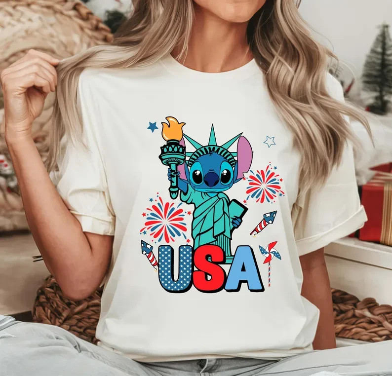 Stitch USA Shirt, Stitch 4th Of July Shirt gallery