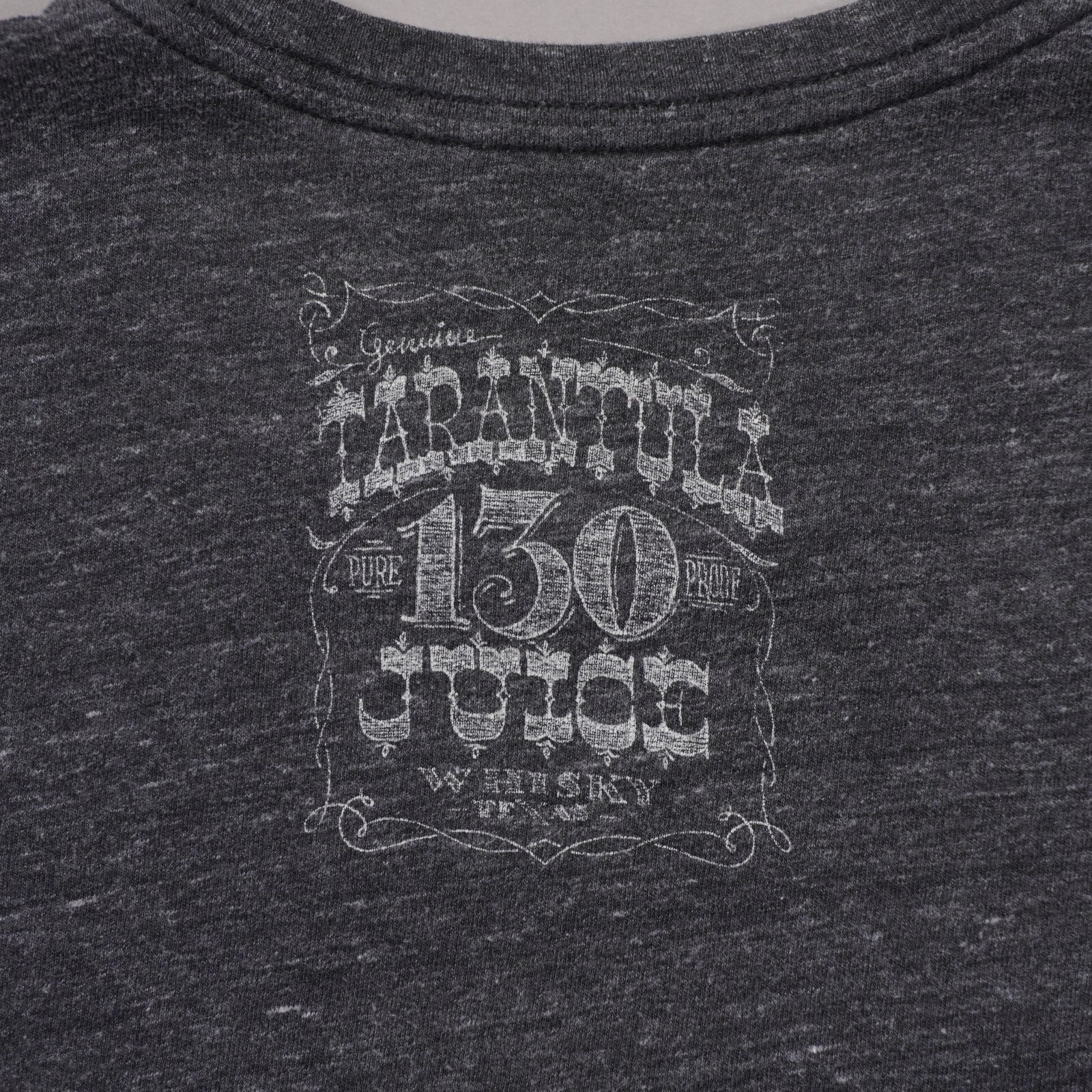 Lucky Brand Tarantula Juice 130 Proof Whisky Mens Medium Charcoal Gray T Shirt gallery
