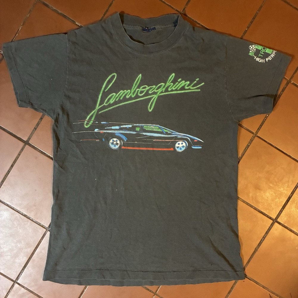 Vintage Single Stitch Tropix Lamborghini Short Sleeve Shirt