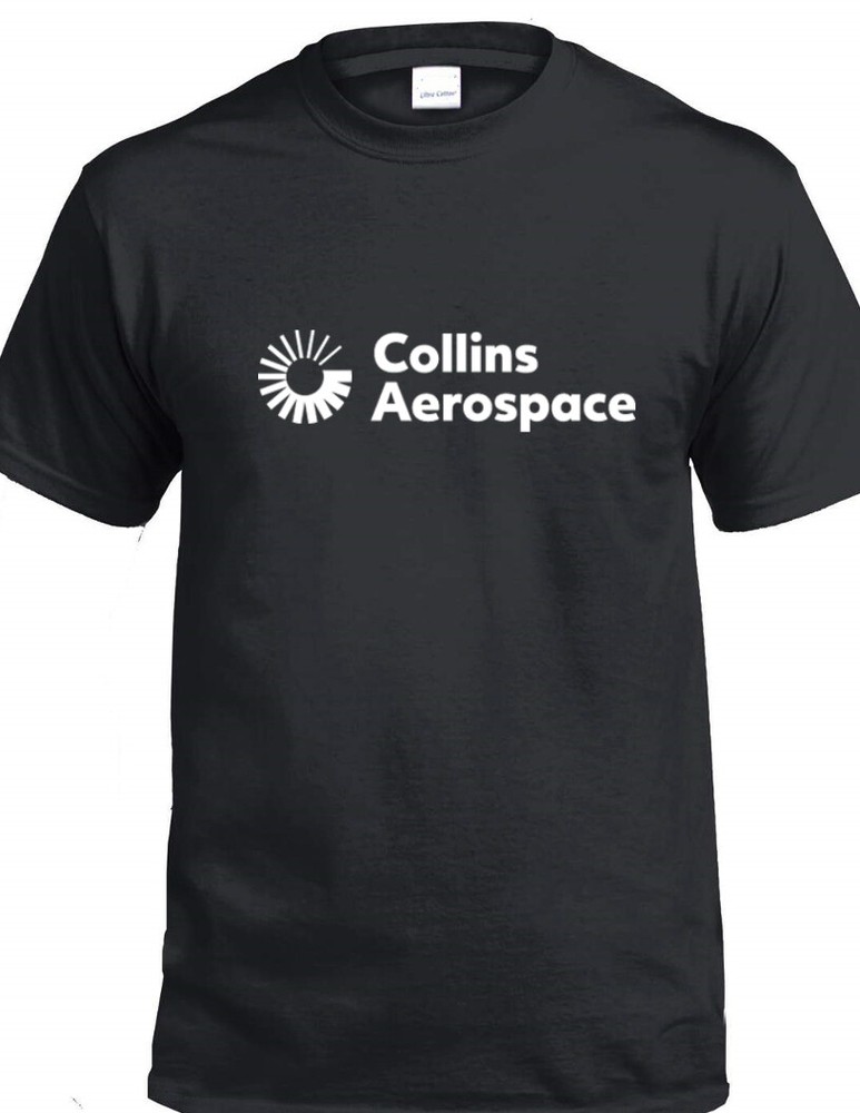 Collins Aerospace Retro Logo T-shirt Defunct Avionics Developer Airline Fly Tee
