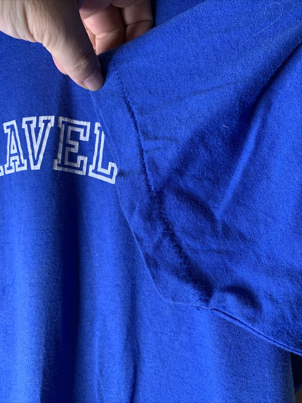 Vintage Taravella Trojans Shirt Mens Sz XL High School Sports Logo Tee 80s gallery