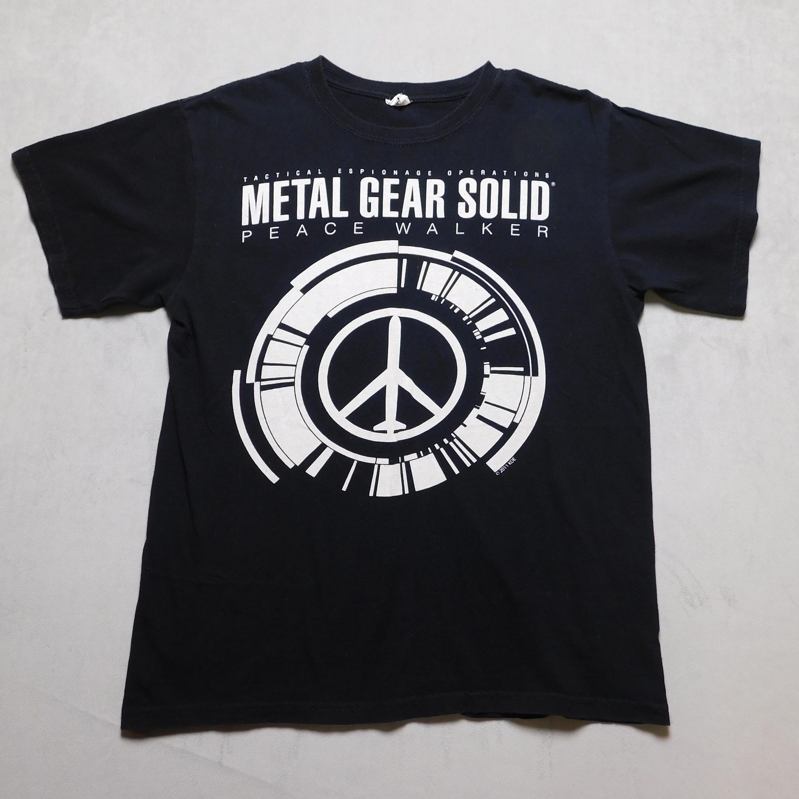 Metal Gear Solid Peace Walker Shirt Mens Medium Black Graphic Video Game Tee