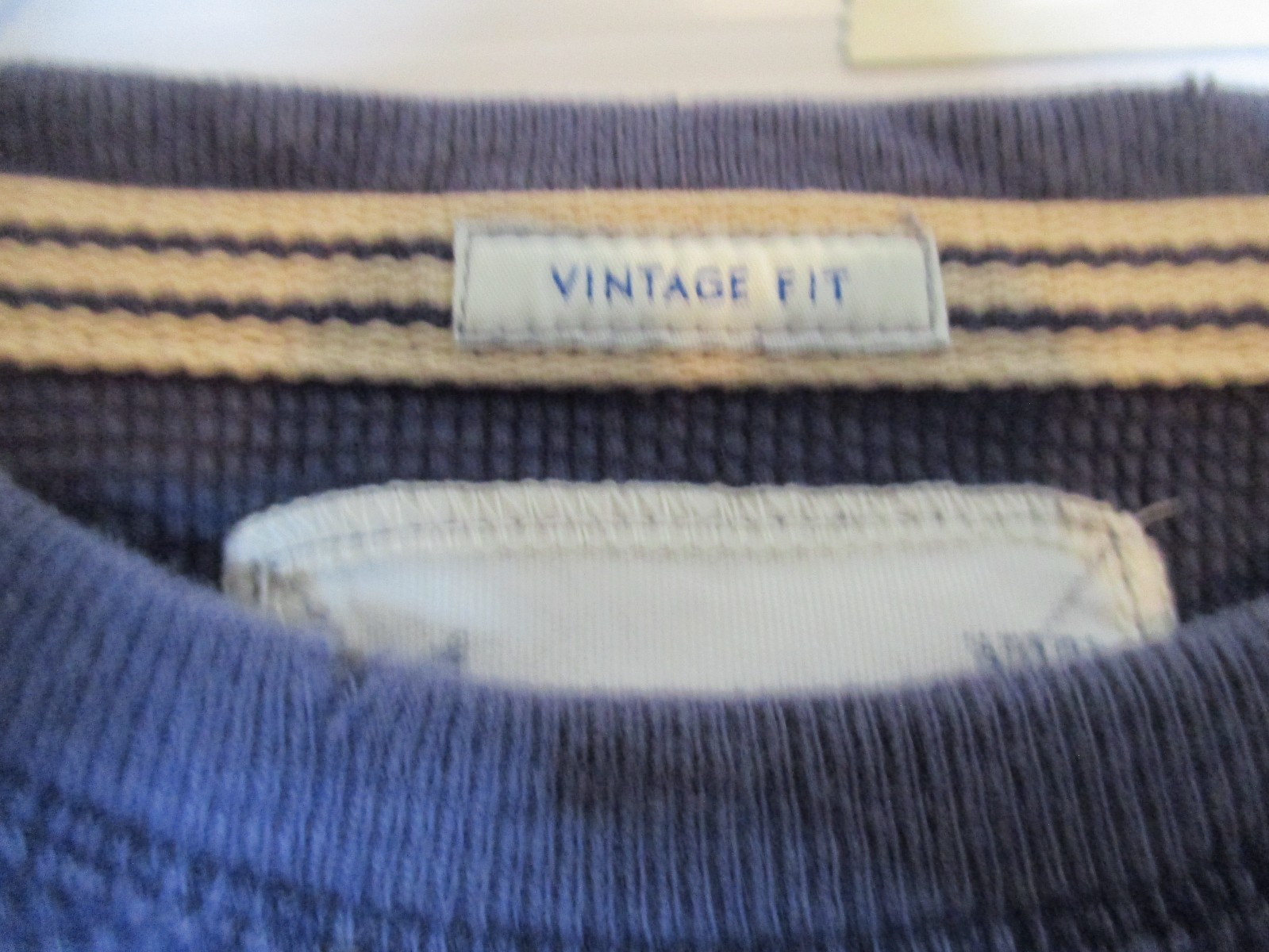 American Eagle Thermal Long Sleeve XL Navy Blue Knit Retro y2k distressed gallery
