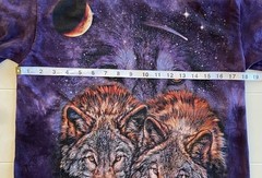 2 The Mountain T-Shirts Tami Alba -Wolves & Bergamo -Against All Odds Bison Sz S