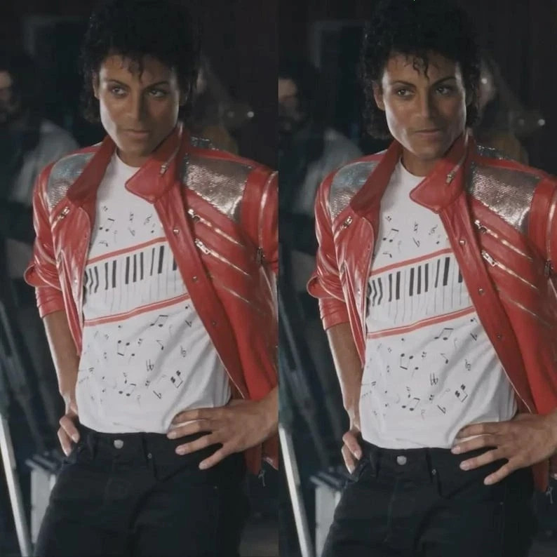 Michael Jackson Beat It Piano Keys T-Shirt, King of Pop Music Tee gallery