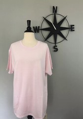 Hanes Men’s Ecosmart Short Sleeve Tee Pale Pink Size Large