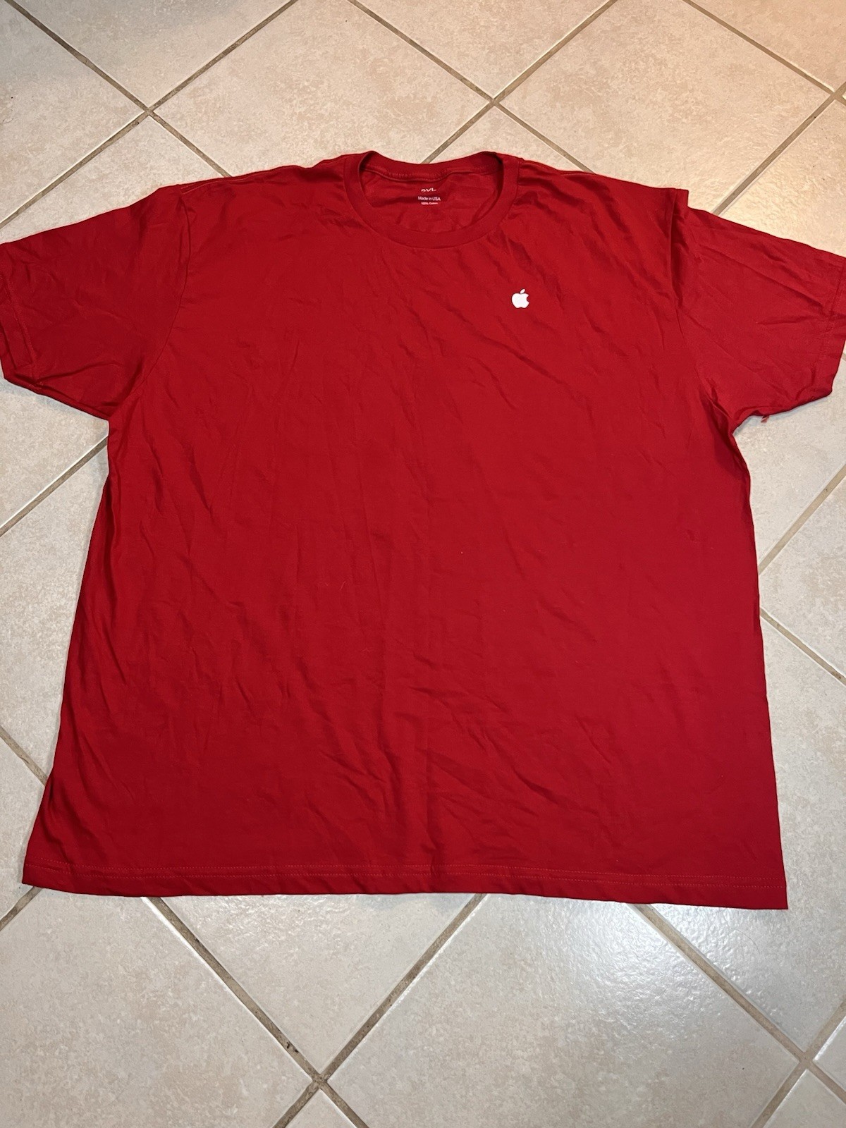 Red Apple Store Employee Uniform T-Shirt Mens Size 2XL Made in USA
