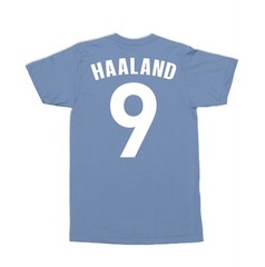 Haaland-Inspired 9 Jersey Style – Manchester Tribute Unisex T-Shirt
