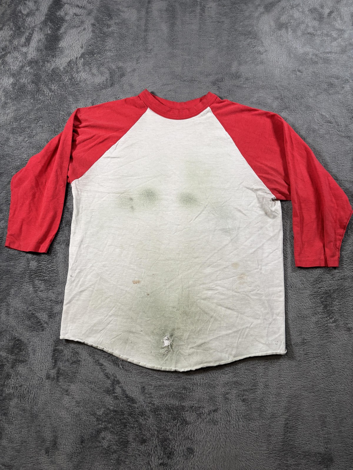 Vintage Augusta Raglan Shirt Sportswear Mens Medium Red 3/4 Sleeve 70s USA gallery