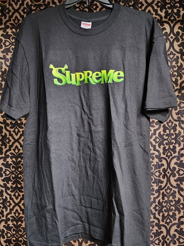 Supreme Shrek Tee T-Shirt Size Large Black FW21 Supreme New York 2021 DS