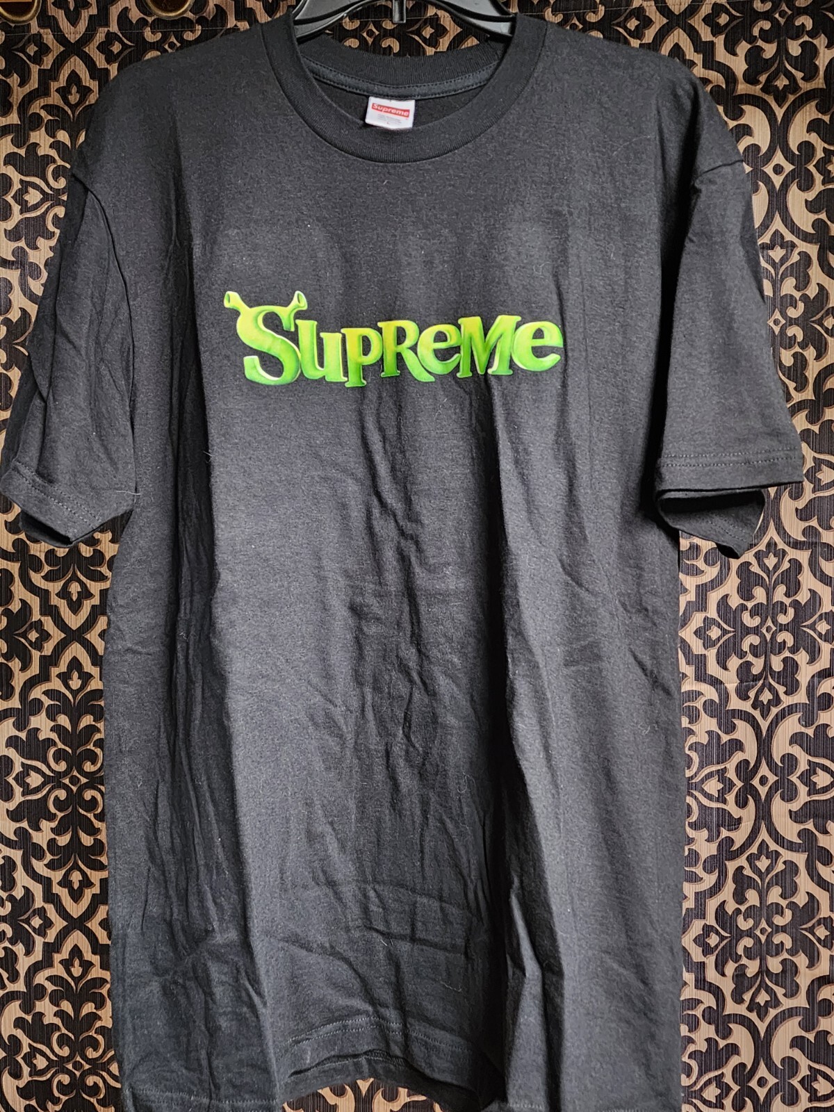 Supreme Shrek Tee T-Shirt Size Large Black FW21 Supreme New York 2021 DS