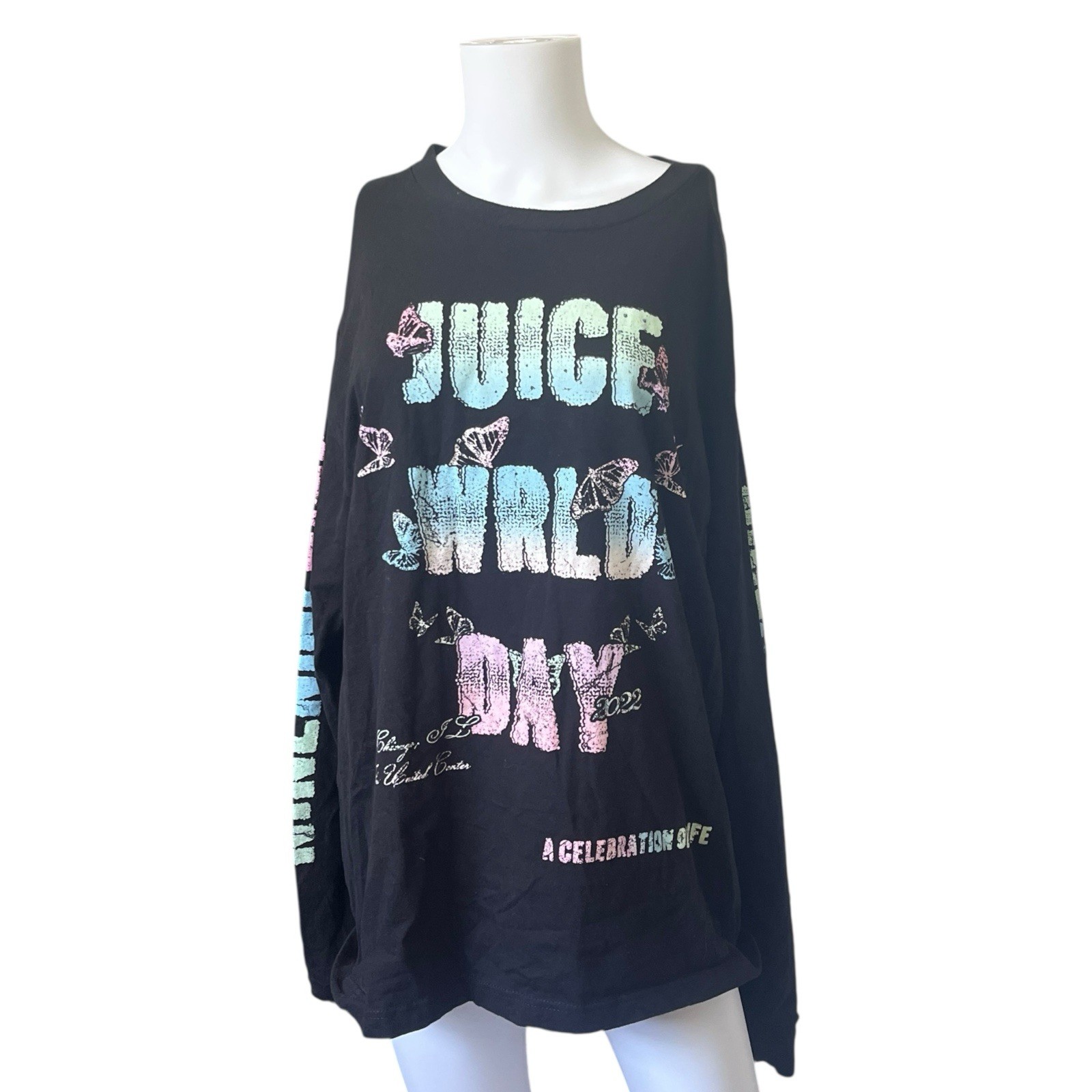 Juice Wrld Day 2022 Long Sleeve Graphic T-shirt Casual 999 Club Size Large L