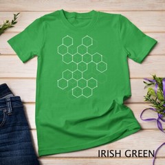 Hexagon Pattern Mathematics Science Graphic Design Light T-Shirt Unisex T-shirt