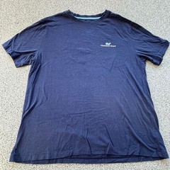 Vineyard Vines T-Shirt Mens Large Navy Blue Whale Logo Graphic Preppy