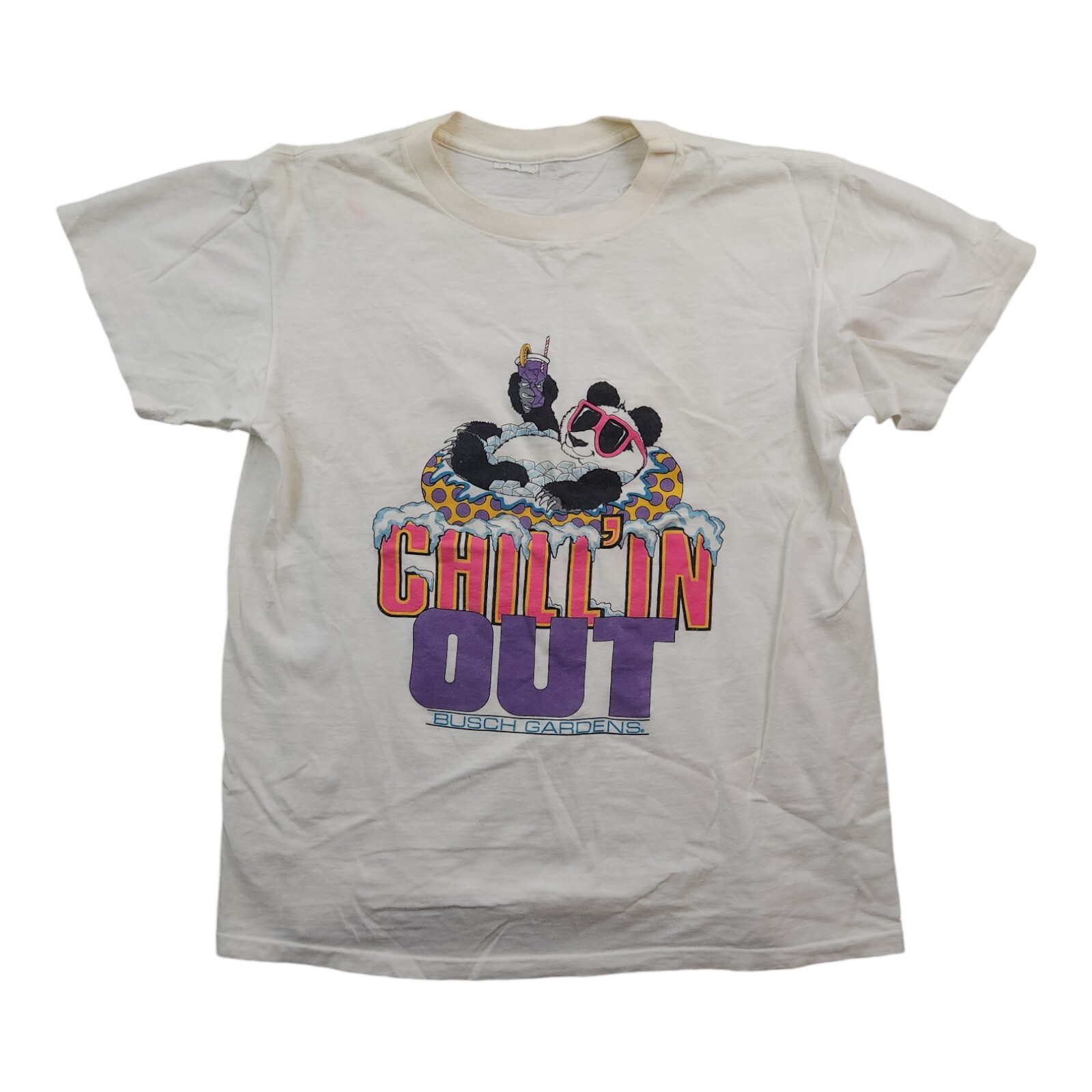 Vintage Busch Gardens Chillin' Out T Shirt Panda Mens Medium gallery